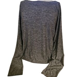 Under Armour Women's Heathered Gray Long Sleeve Blouse Size Extra Large‎